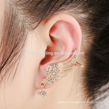 hot rhinestone beads drop beautiful hanging bohemian angel wing earing